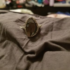 Large rhinestone statement ring